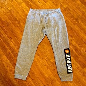 Nike Joggers - Just Do It Logo down left leg. Worn twice. Size XL